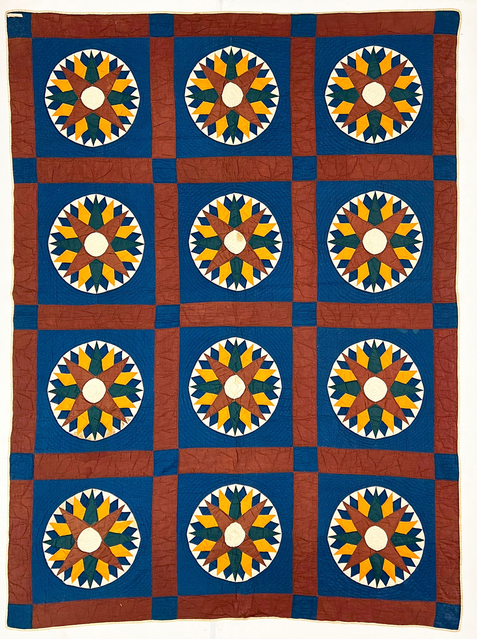 Early 20th Century American Textile Hand Made Quilt (1 of 5)