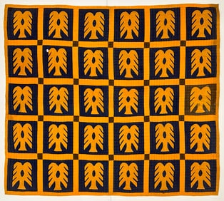 Early 20th Century American Textile Hand Made Quilt