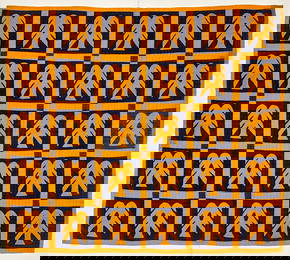 Early 20th Century American Textile Hand Made Quilt