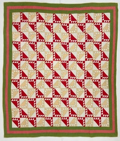 Early 20th Century American Textile Hand Made Quilt