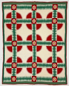 Early 20th Century American Textile Hand Made Quilt