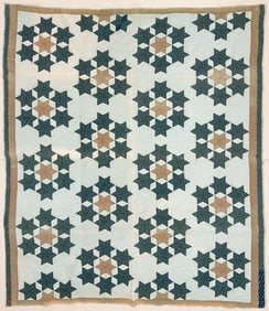 Early 20th Century American Textile Hand Made Quilt