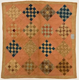 Early 20th Century American Textile Hand Made Quilt
