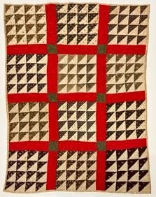 Early 20th Century American Textile Hand Made Quilt