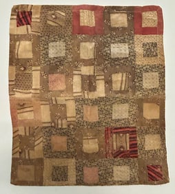 Early 20th Century American Textile Hand Made Quilt