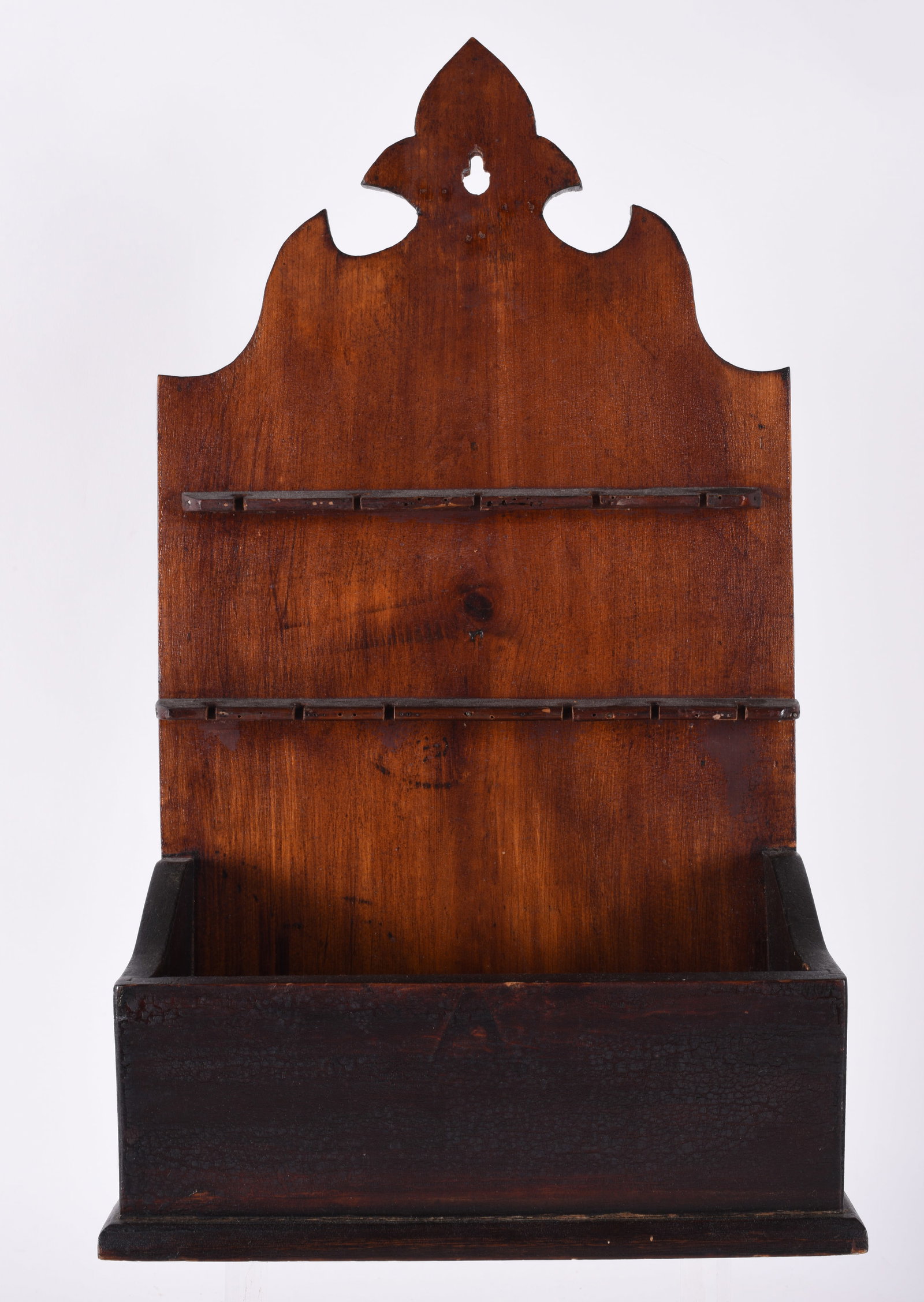 Early American Wall Hanging Box Spoon Rack (1 of 4)