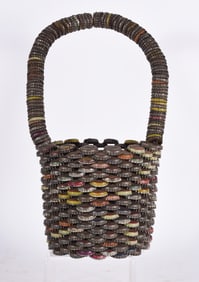 Bottle Cap Folk Art Basket