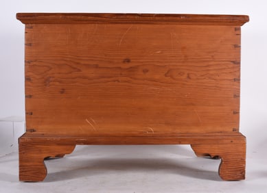 Miniature Pine Blanket Chest ca. 1860