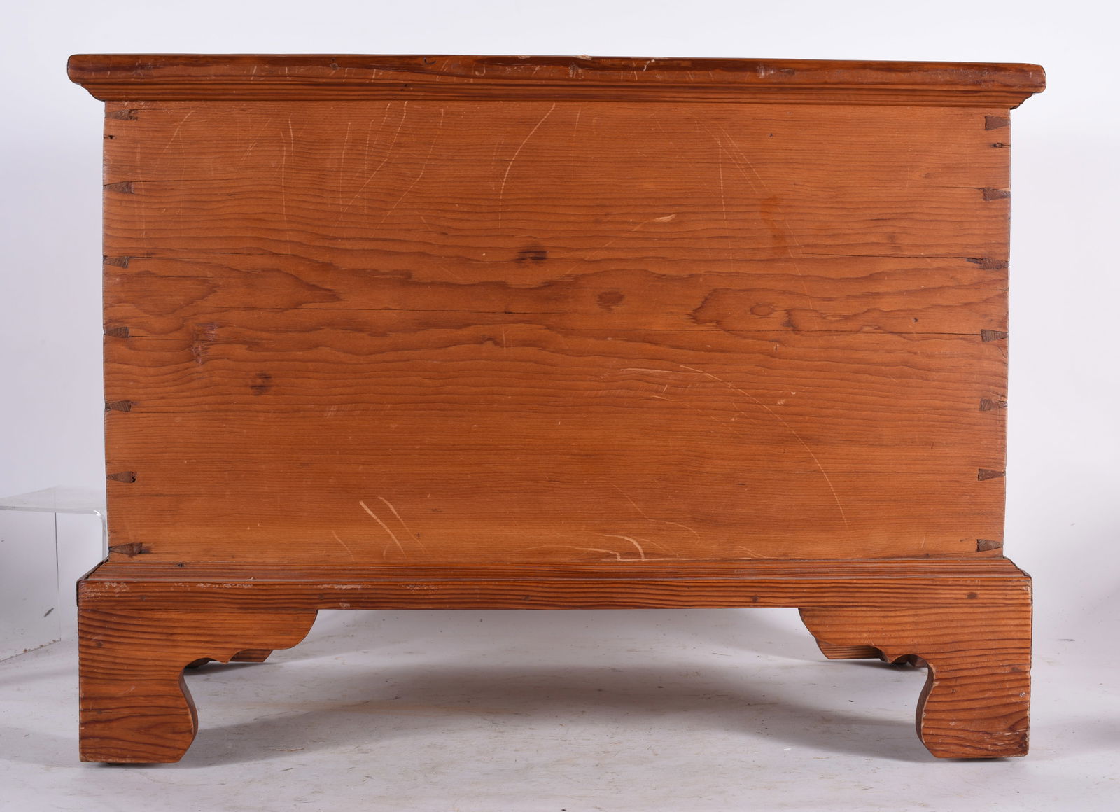 Miniature Pine Blanket Chest ca. 1860 (1 of 3)