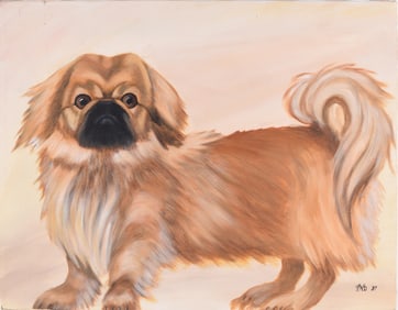 Dog Painting on Canvas