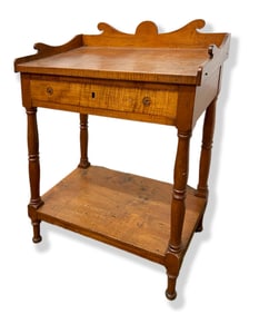 Tiger Maple Washstand ca. 1840