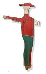 Large Folk Art Painted Man