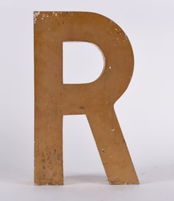 Large Metal Letter ca. 1920