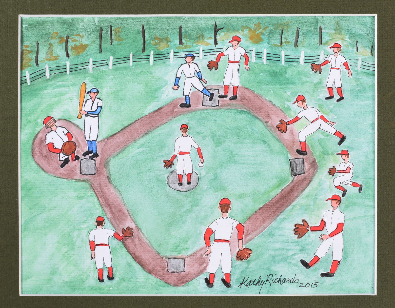 Kathy Richards Baseball Painting (1 of 2)