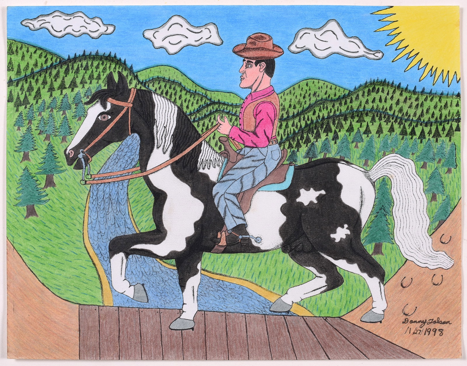 Donny Tolson Mixed Media on Paper (1 of 2)