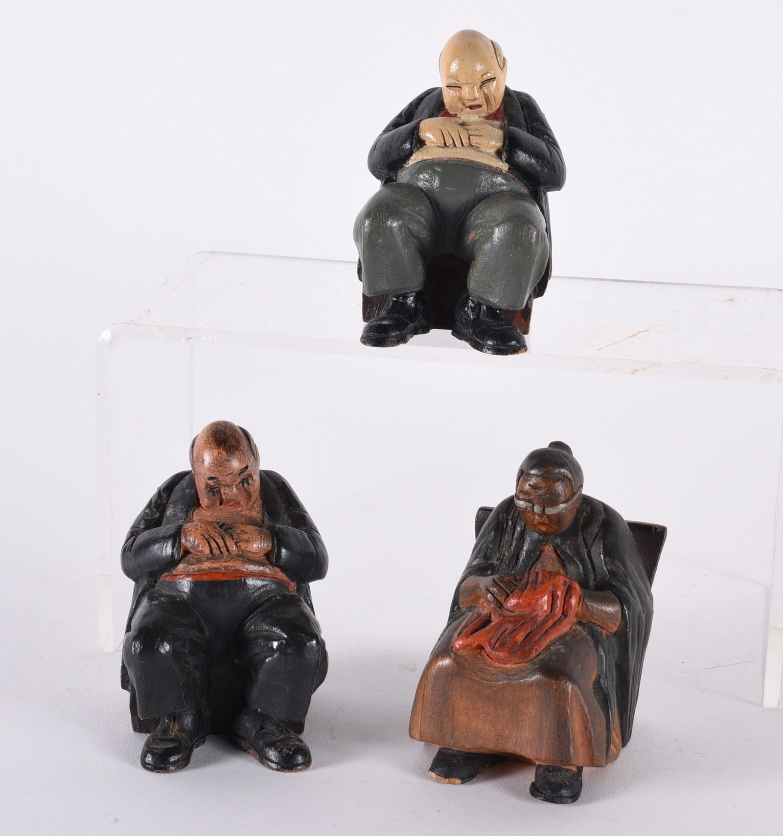 Wood Carved Figures (3) (1 of 3)