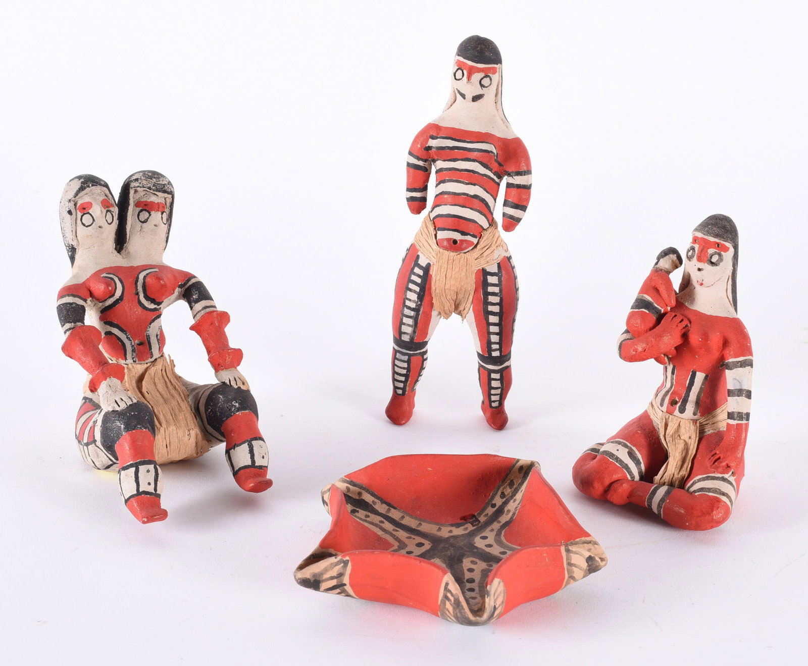 Clay Pottery Tribal Figures (1 of 3)