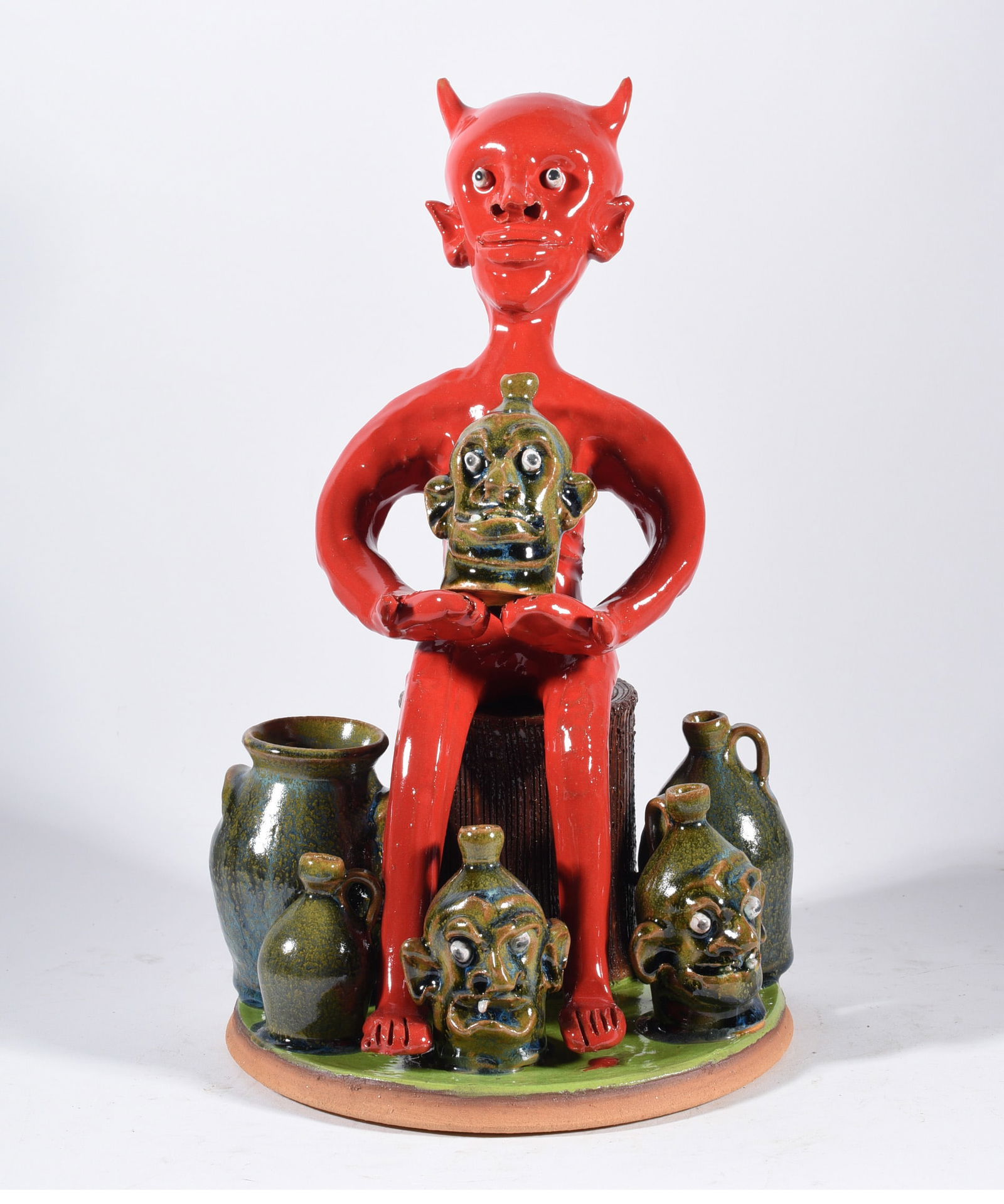 Marvin Bailey Pottery Figural Devil (1 of 4)