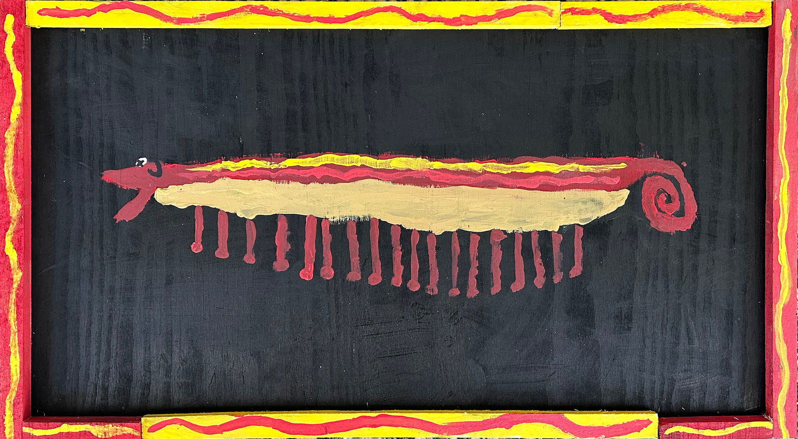 Jet Ledbetter Folk Art Painting 31" x 17" (1 of 3)