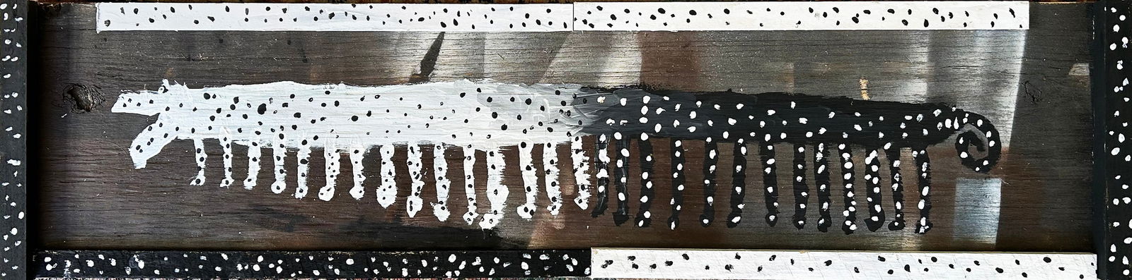 Jet Ledbetter Folk Art Painting 39" x 10" (1 of 6)