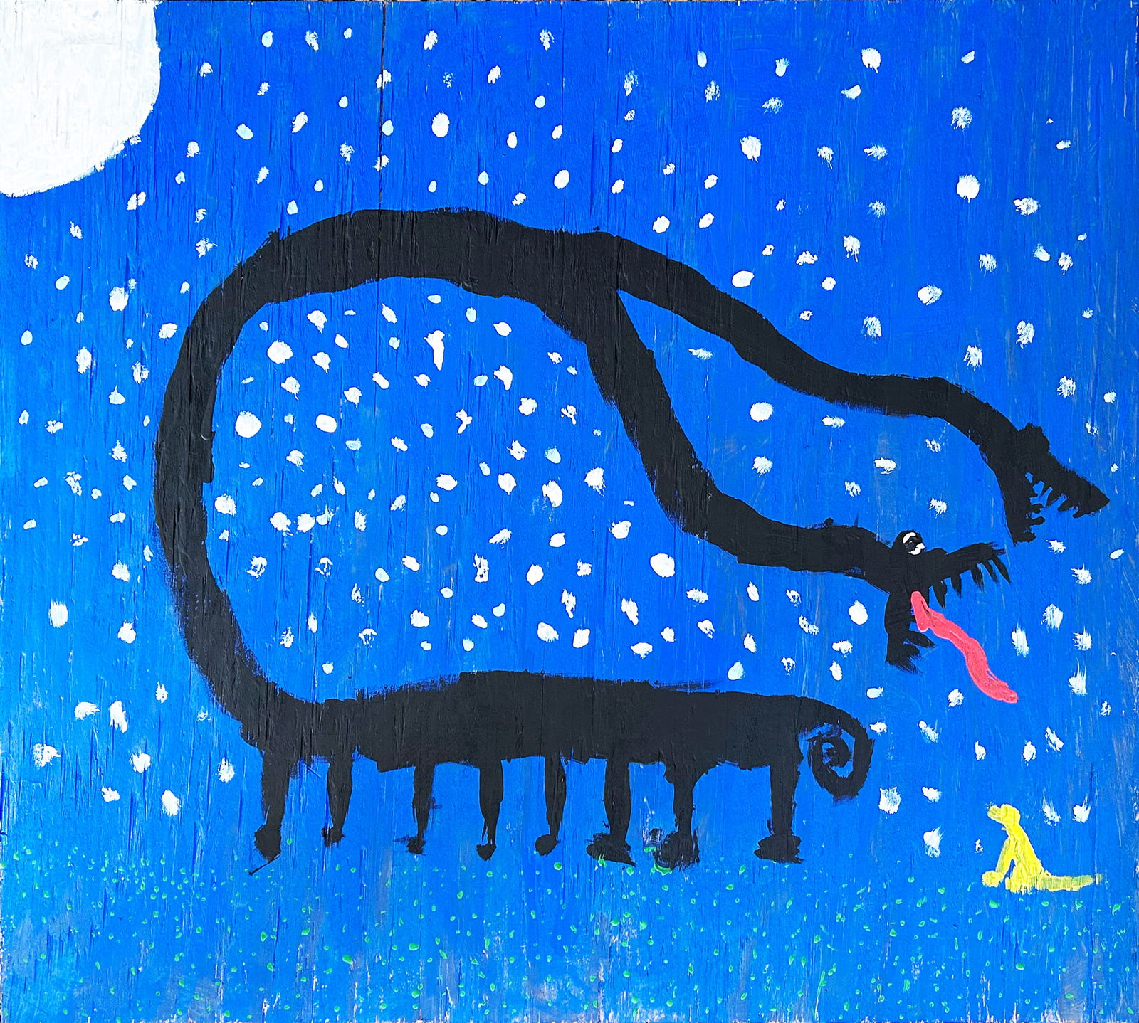 Jet Ledbetter Folk Art Painting 24" x 21" (1 of 5)