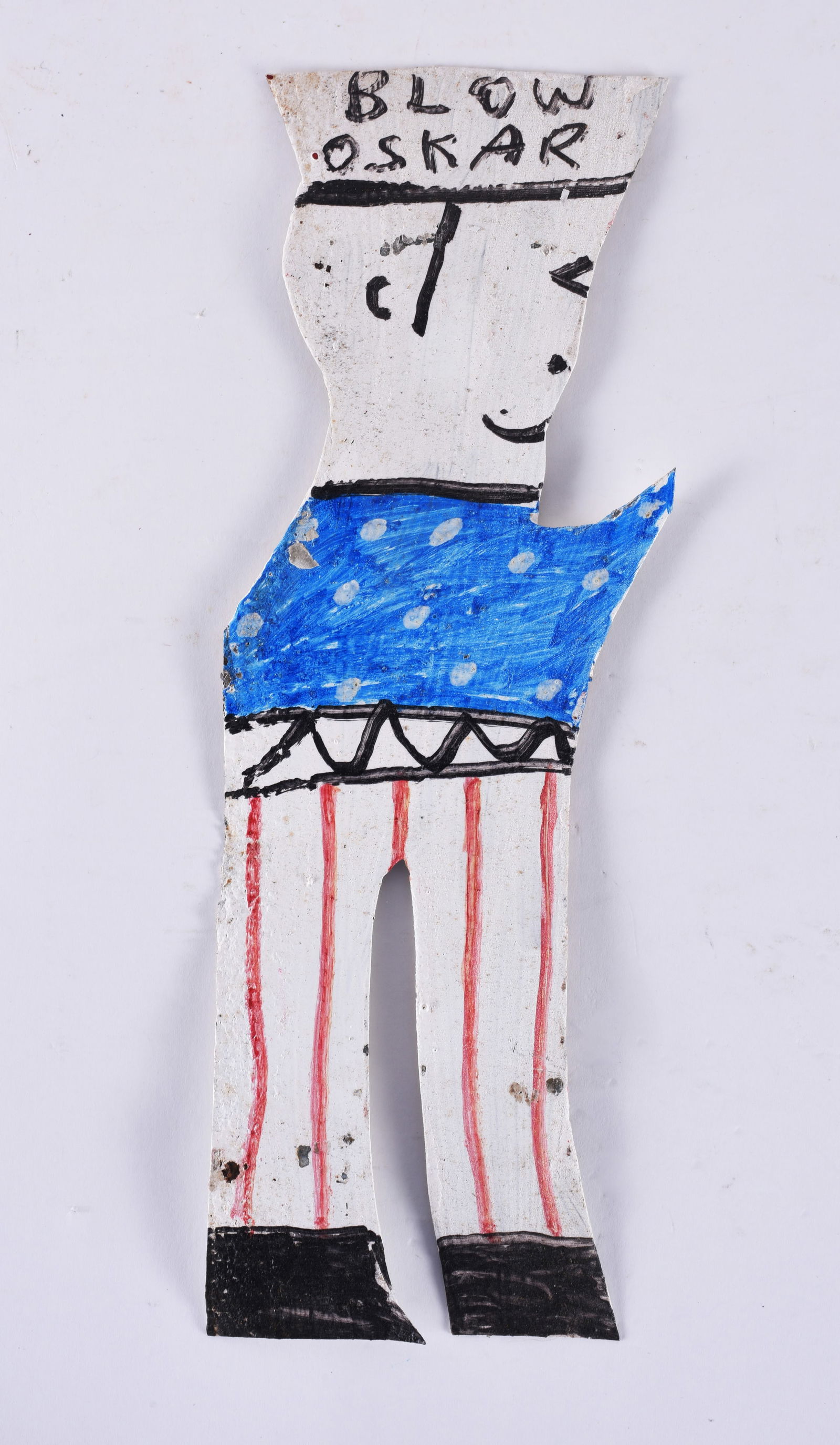 RA Miller Tin Cutout Blow Oskar Minature 9.5" (1 of 3)