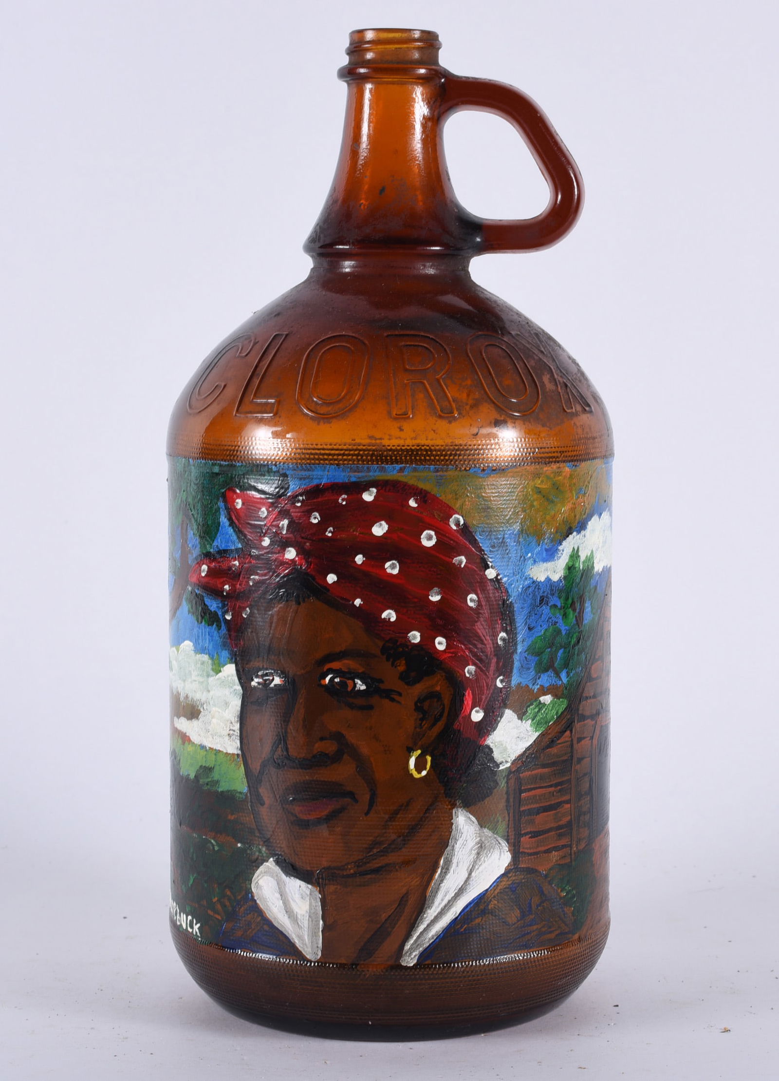 Richard Roebuck Folk Art Face Jug (1 of 4)