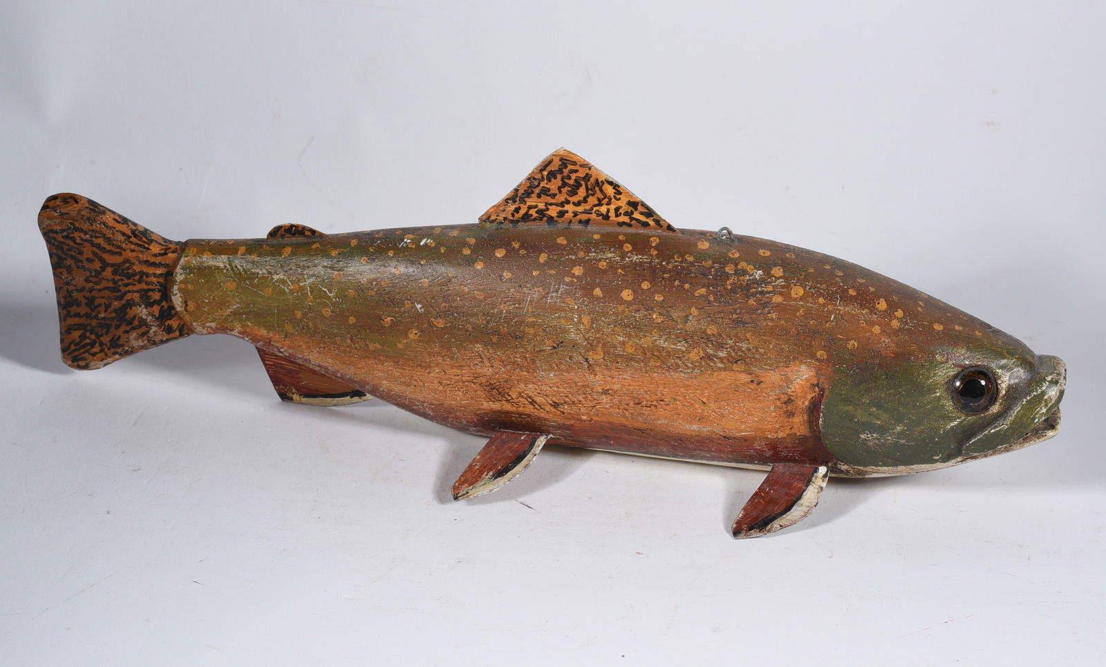Folk Art Carved Fish (1 of 3)