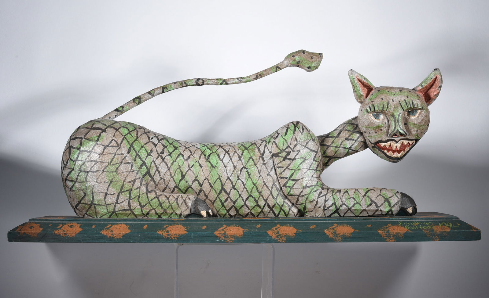 Jonathan Bastian Folk Carved Cat (1 of 5)