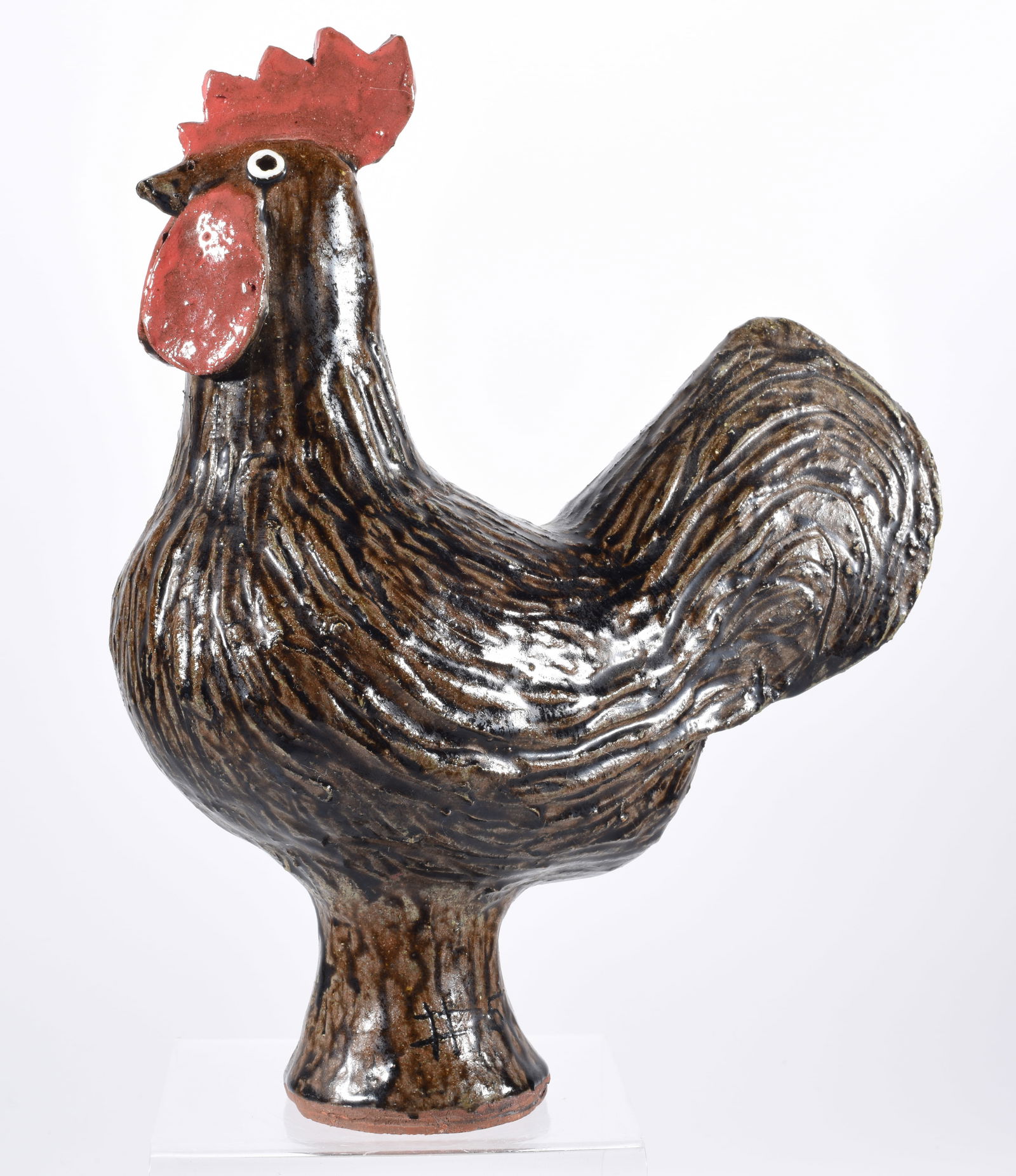 Jessie Meaders Folk Pottery Rooster (1 of 4)