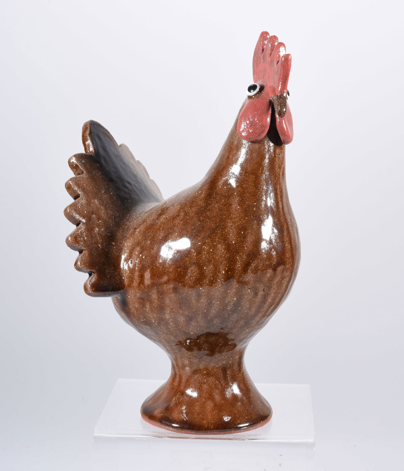 Ruby Meaders Folk Pottery Rooster (1 of 3)