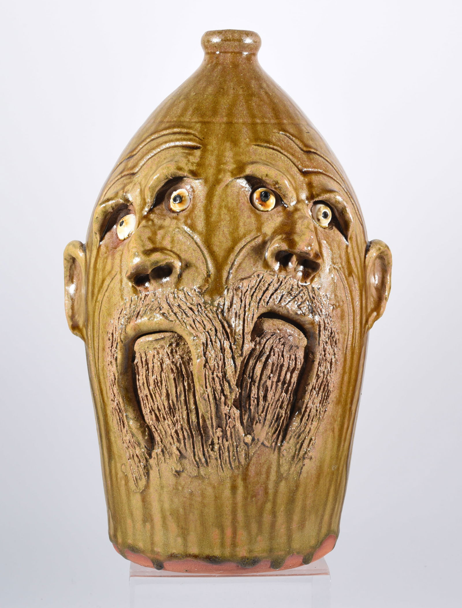 Billy Joe Craven Twin Face Jug (1 of 5)