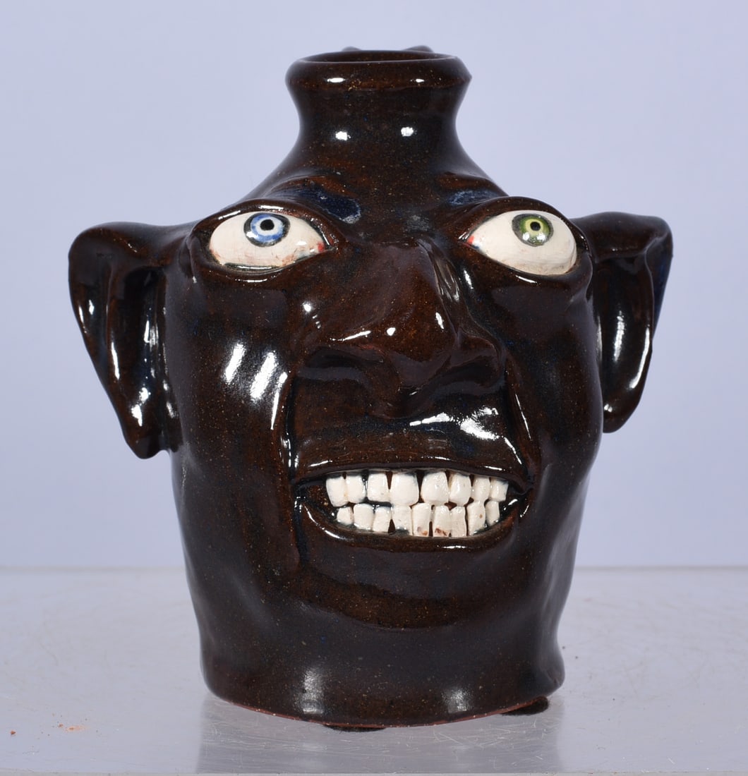 3.5" Stacy Lambert Miniature Face Jug (1 of 3)