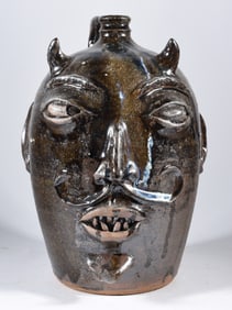 Michel Bayne Devil Face Jug