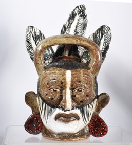 Michel Bayne Indian Face Jug