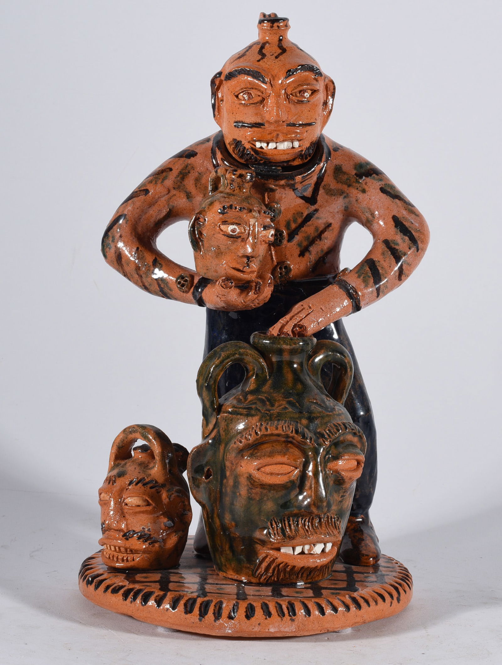 Billy Ray Hussey Jug Head Figural (1 of 5)