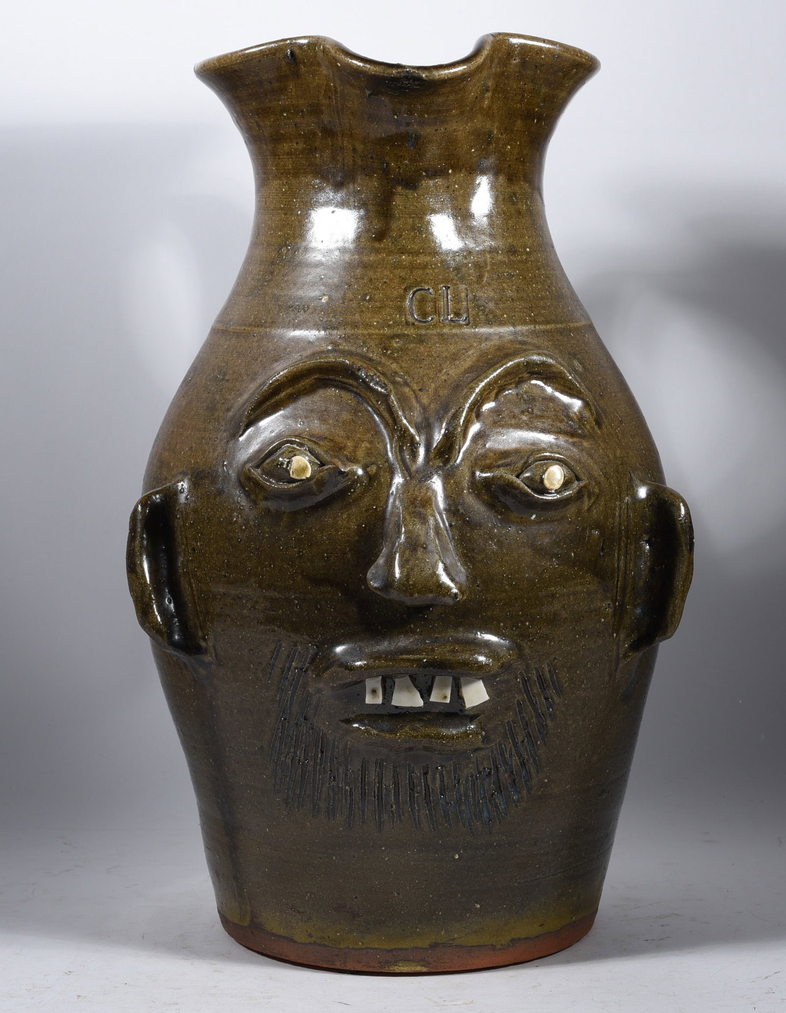 Charles Lisk Face Jug Pitcher (1 of 4)