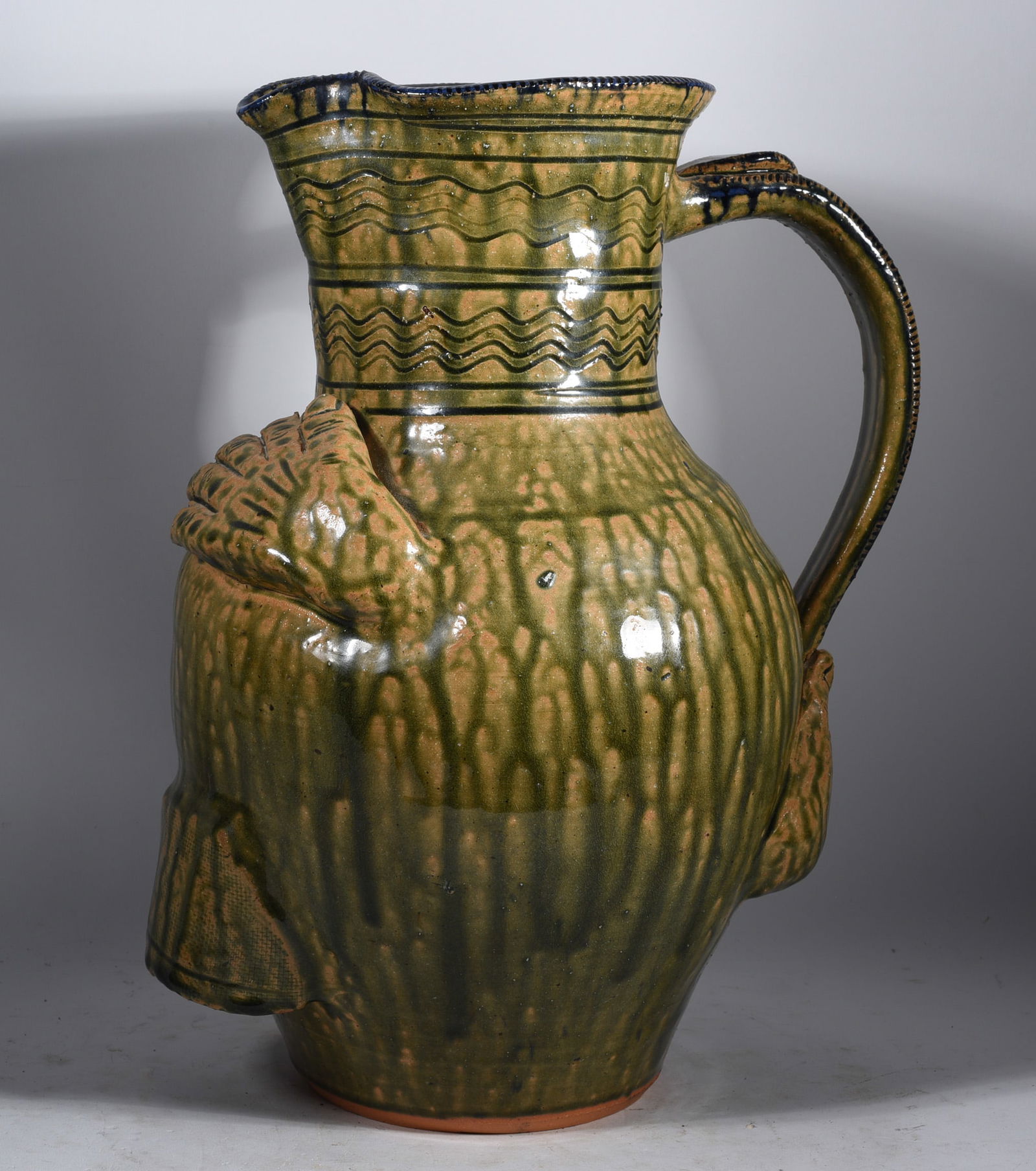 Albert Hodge Folk Pottery Pitcher (1 of 6)