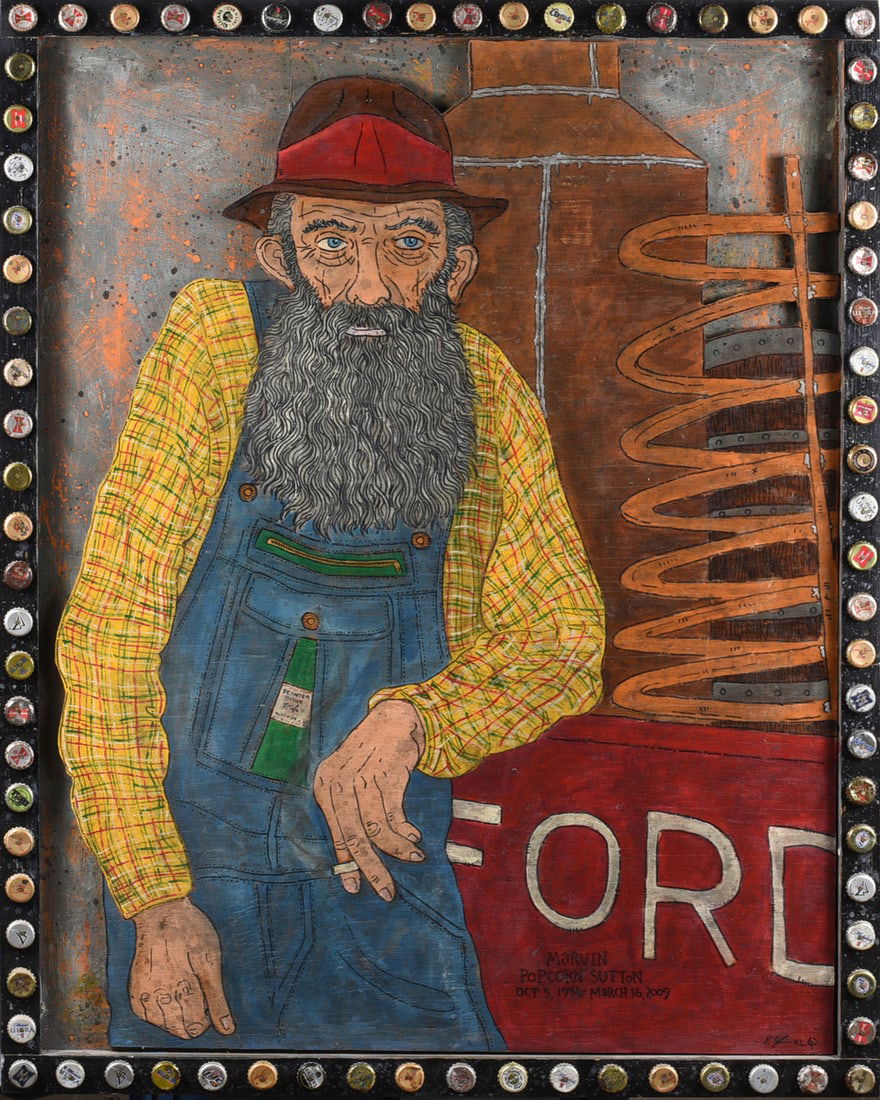 Eric Cunningham Folk Art Painting (1 of 2)