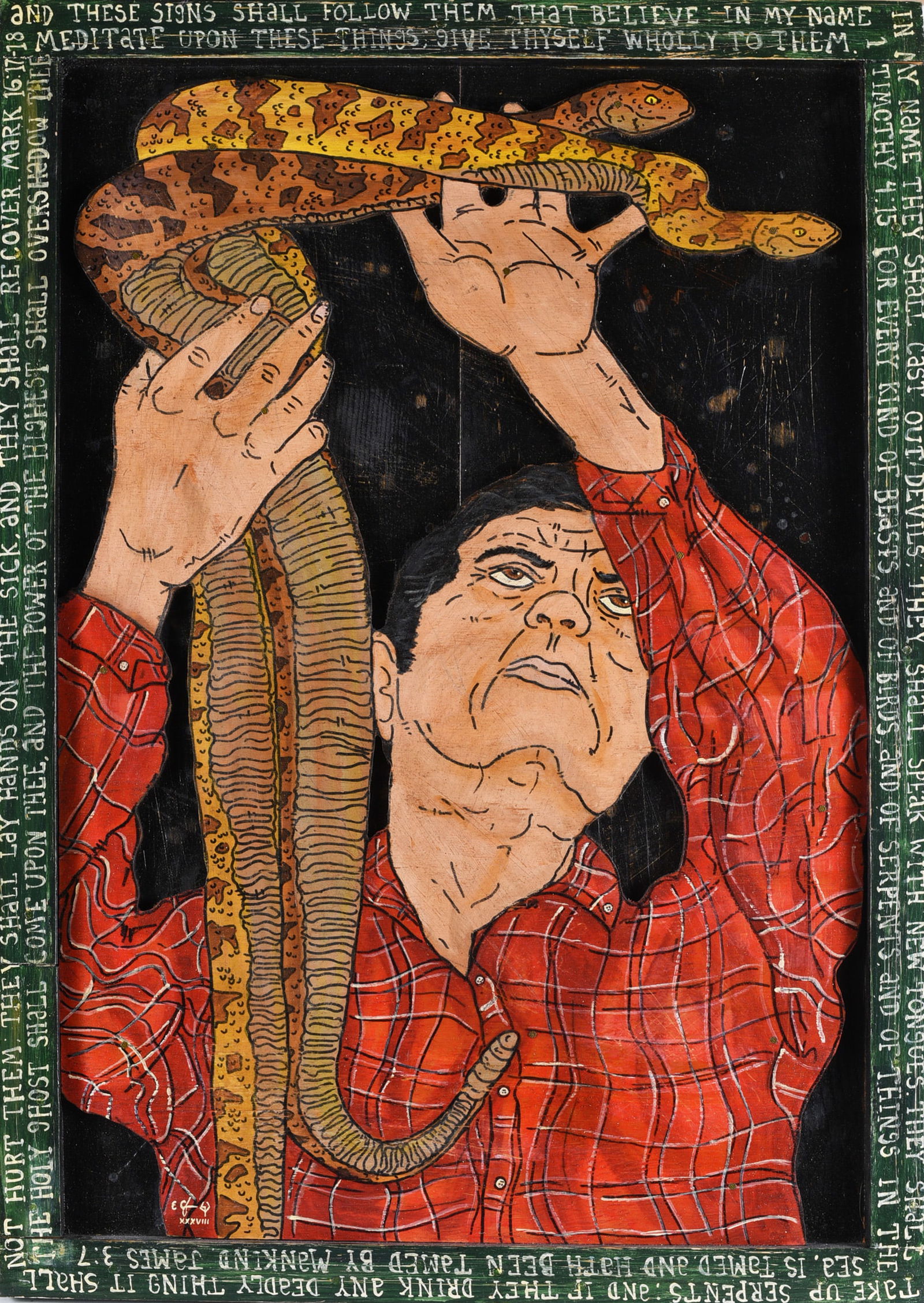 Eric Cunningham Folk Art Painting (1 of 5)