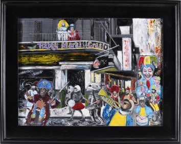 Mike Locke Mardi Gras Painting