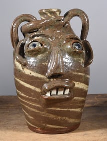 Burlon Craig Swirl Face Jug w/ Snake