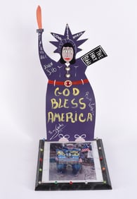 Benny Carter Cut Tin painting