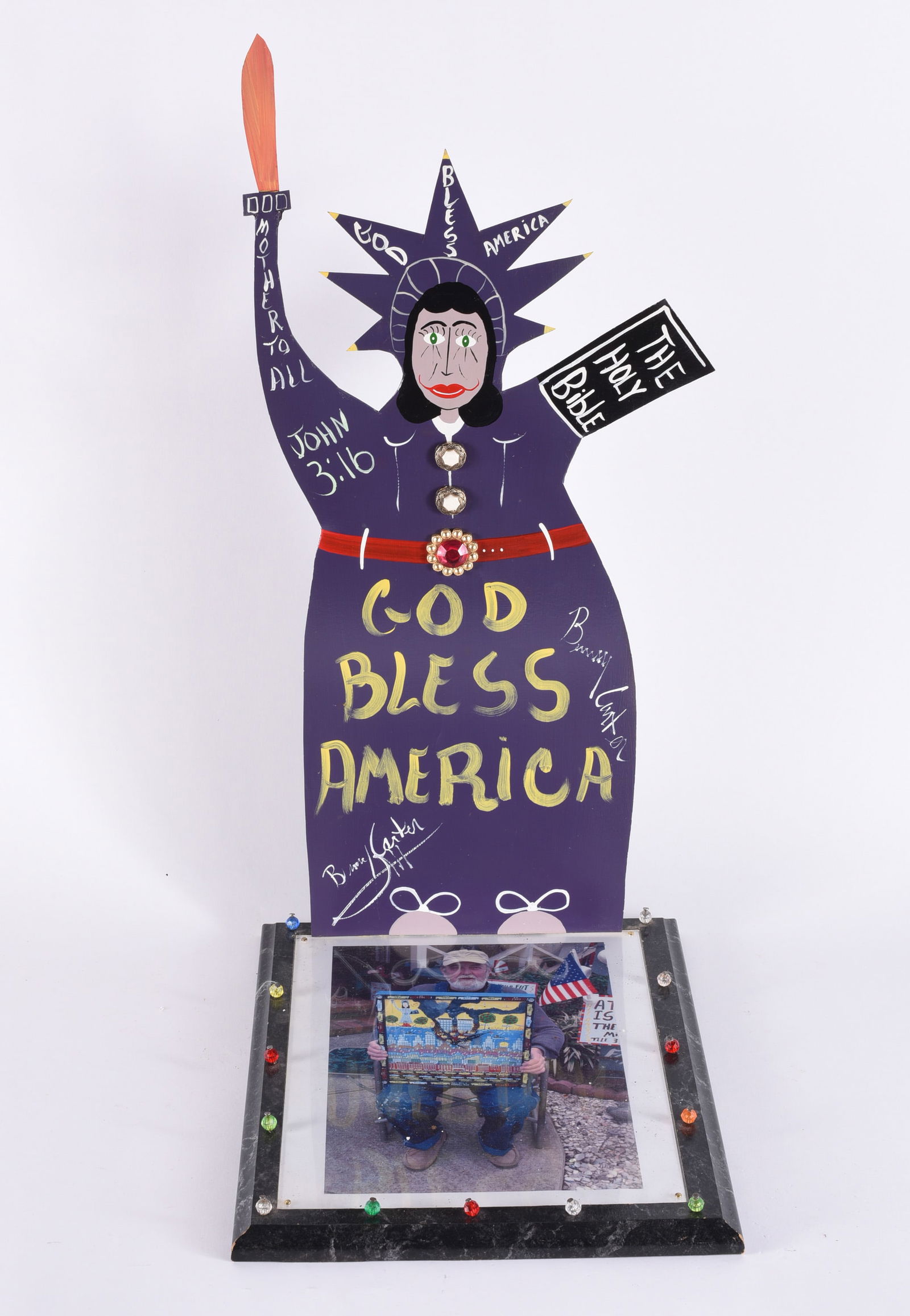 Benny Carter Cut Tin painting (1 of 3)