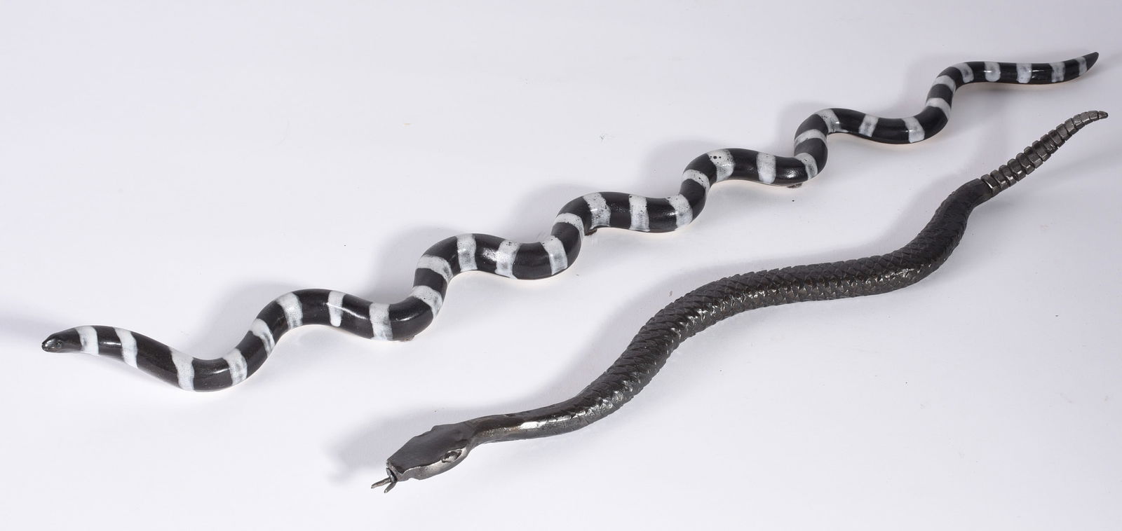 Tammy Leigh Brooks Pottery Snake and Forged Metal Snake (1 of 3)