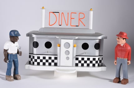 Randy Sewell Diner Bird House and Men