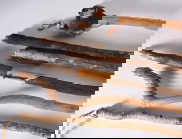 Folk Art Carved Walking Sticks (6)