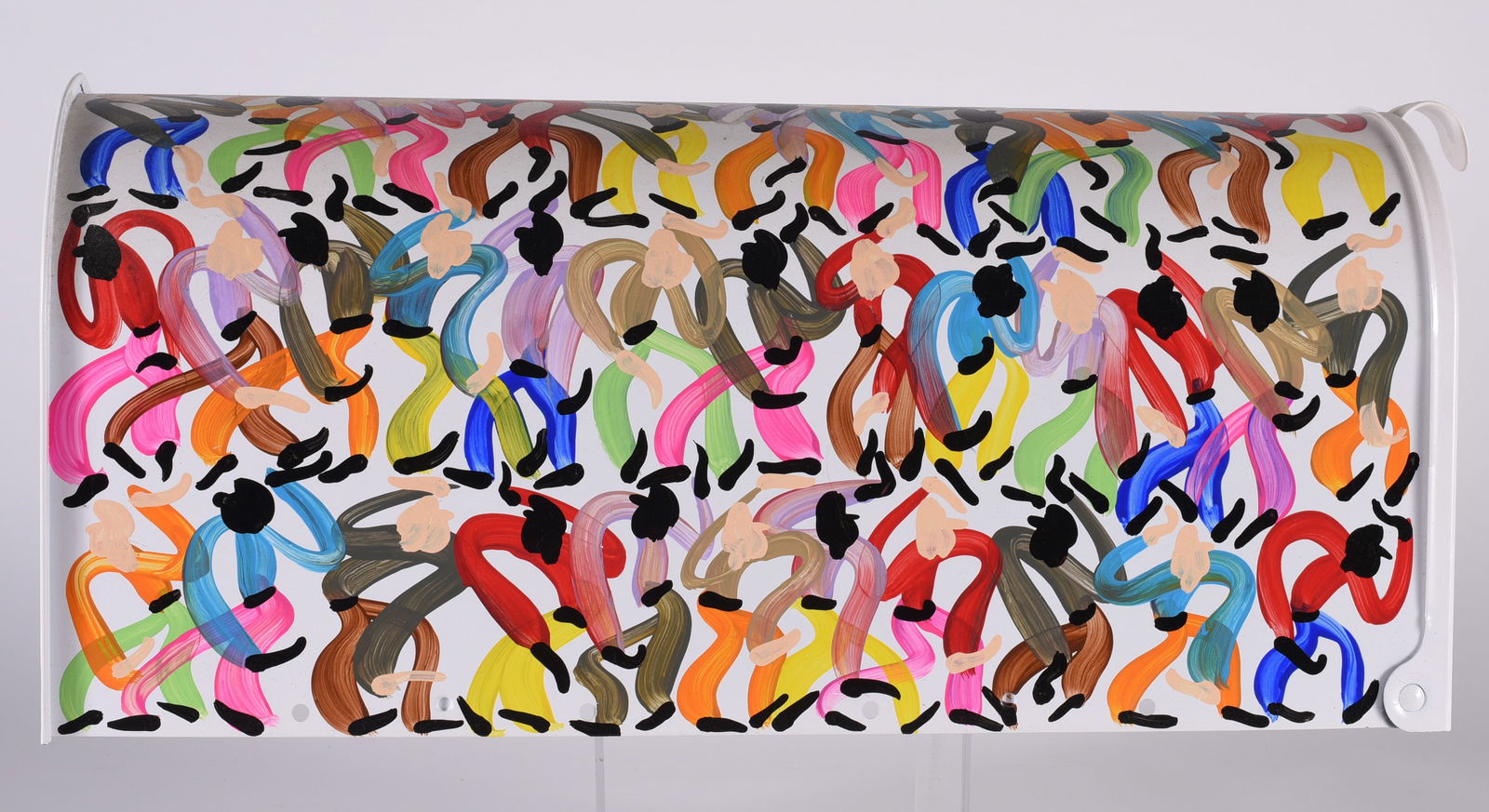 Rik Long Folk Painted Mail Box (1 of 2)