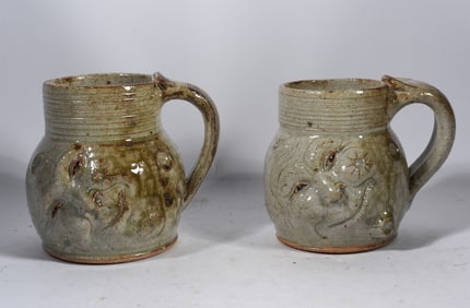 Michele Bayne Pottery Face Mugs