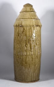 Ed Lane Pottery Grave Marker